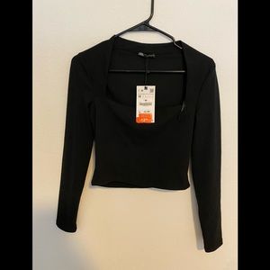 Zara Long Sleeve Crop